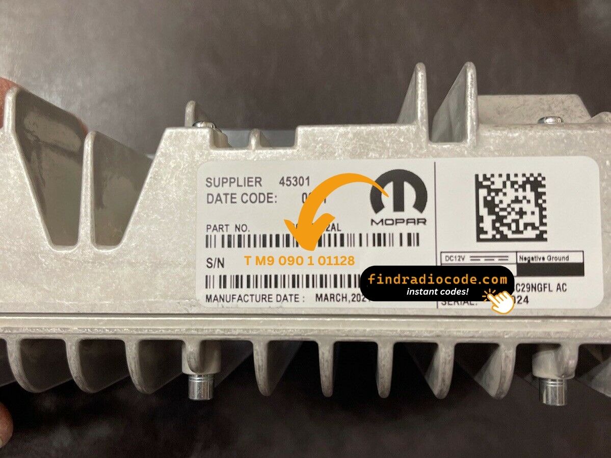 Chrysler Uconnect 12.0 UDX
 unlock code anti theft online using serial number